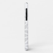 Bleek grijs geometrisch patroon Case-Mate iPhone case (Achterkant/links)