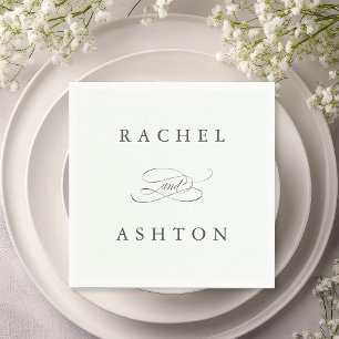 Bleek Groen Eenvoudig legant Wedding Napkins Servet