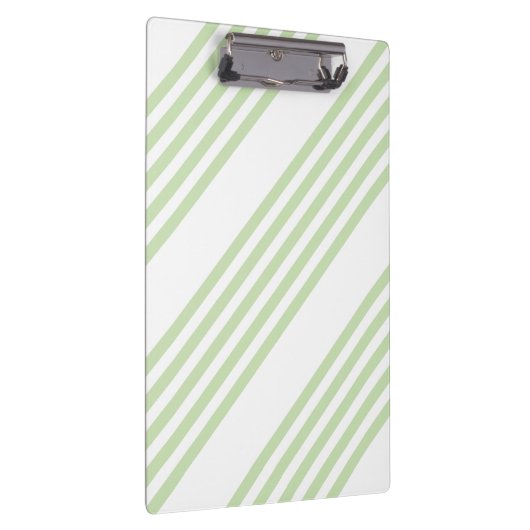 Bleek groen en wit vijf strepen patroon klembord (Rechts)