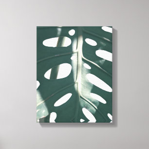 Bleek Groen Pastel Zwitsers Plant Canvas Afdruk