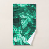 Bleek groen Plant bladeren Bad Handdoek (Handdoek)