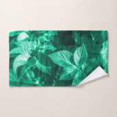 Bleek groen Plant bladeren Bad Handdoek (Handdoek)