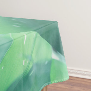 Bleek groen Plant leest patroon Tafelkleed