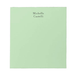 Bleek Groen Professioneel Uniek Classic Jouw naam Notitieblok