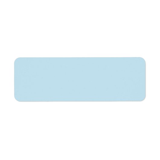 Bleek hemelsblauw achtergrond leeg aangepast label (Voorkant)