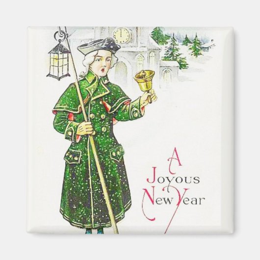 Bleek in kerstmis  Magnet Magneet (Voorkant)