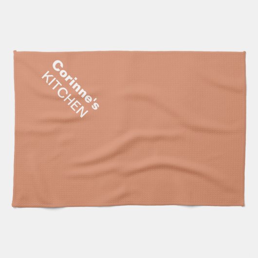 Bleek koper, aangepaste keuken-diskkleur theedoek (Horizontaal)
