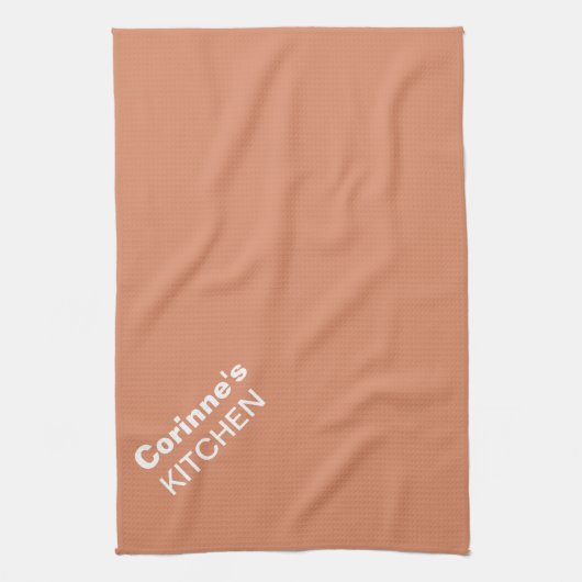 Bleek koper, aangepaste keuken-diskkleur theedoek (Verticaal)