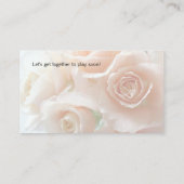 Bleek koraal roos visitekaartje (Achterkant)