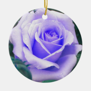 Bleek Lavendel Roos Ornament