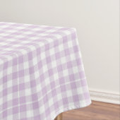 Bleek Lavender Modern Gingham Rustic Tafelkleed (Voorbeeld)