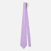 Bleek lavender Polka Dot Stropdas (Voorkant)
