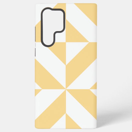 Bleek meloensisch decoderpatroon samsung galaxy hoesje (Achterkant)