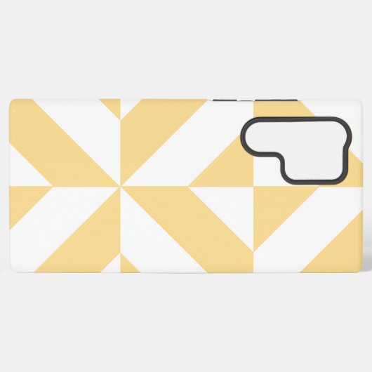 Bleek meloensisch decoderpatroon samsung galaxy hoesje (Achterkant horizontaal)
