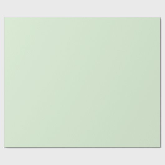 Bleek Milky Jade Green Cadeaupapier (Vlak)