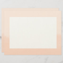 Bleek Oranje Watercolor Abstract Briefhoofd