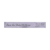 Bleek Paars gekleurd Daisy Wedding Save the Date (Individueel)