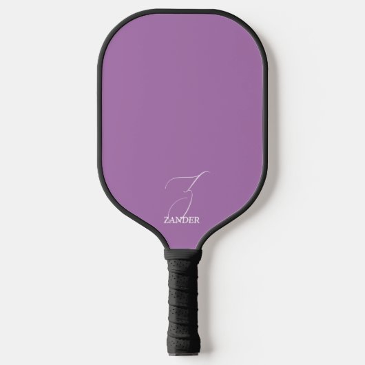 Bleek Paarse Monogram Pickleball Paddle (Voorkant)