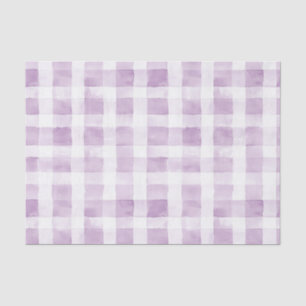 Bleek Paarse Witte Gestreepte Plaid Strepen  Tissuepapier