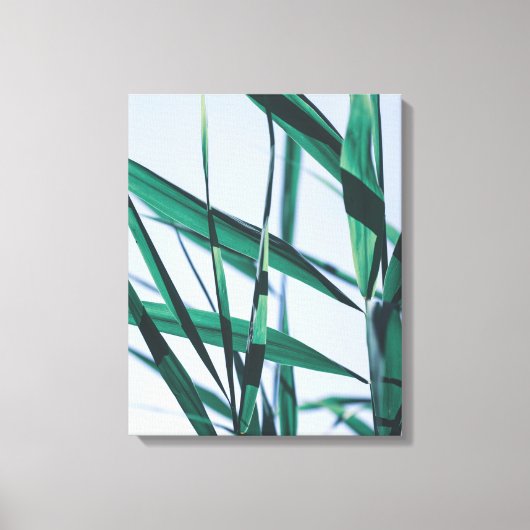 Bleek pasteelgroen graszaad canvas afdruk (Voorkant)