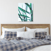 Bleek pasteelgroen graszaad canvas afdruk (Insitu (Slaapkamer))