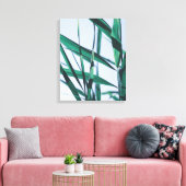 Bleek pasteelgroen graszaad canvas afdruk (Insitu (Woonkamer))