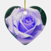 Bleek Perzik en Lavendel Roos Ornament (Achterkant)