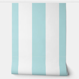 Bleek Robin Ei Blauw op witte strepen Behang