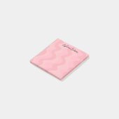 Bleek roze curven aangepast grafisch logo post-it® notes (Schuin)