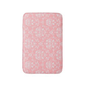 Bleek Roze Damask Badmat (Voorkant Verticaal)