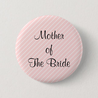 Bleek roze diagonaal rond ronde button 5,7 cm