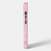 Bleek roze disco spiegels glitter | Aangepast mono Case-Mate iPhone Case (Achterkant / Links)