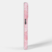 Bleek roze disco spiegels glitter | Aangepast mono Case-Mate iPhone Case (Achterkant / Rechts)