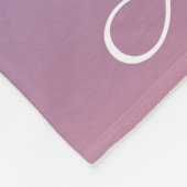 Bleek roze en blauwe gradiëntombre fleece deken (Hoek)