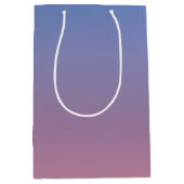 Bleek roze en blauwe gradiëntombre medium cadeauzakje (Voorkant)