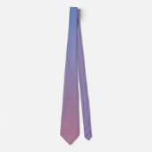 Bleek roze en blauwe gradiëntombre stropdas (Voorkant)