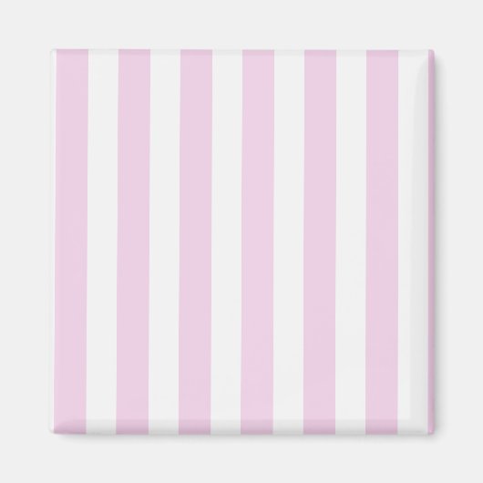 Bleek roze en witte snoepjes strepen magneet (Voorkant)