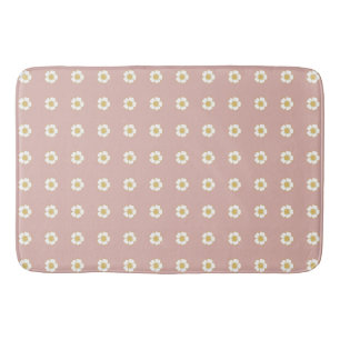bleek roze gele en witte Buttercup Flowers Badmat