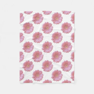 Bleek roze gerbera daisy fleece deken