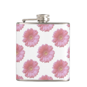 Bleek roze gerbera daisy heupfles