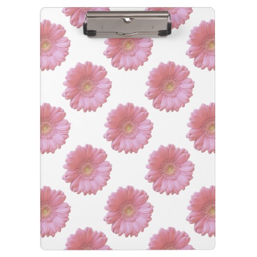 Bleek roze gerbera daisy klembord (Voorkant)