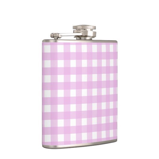Bleek roze gingham heupfles (Rechts)