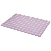 Bleek roze gingham snijplank (Hoek)