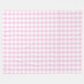 bleek roze gingham witte trendy gierig land fleece deken (Voorkant (Horizontaal))