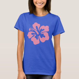 Bleek Roze Hibiscus T-shirt