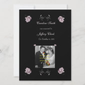 Bleek roze mededeling van de ontwikkeling aankondiging (Achterkant)