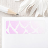 Bleek roze patroon. etiket (Insitu)
