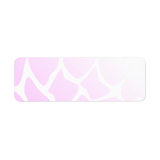 Bleek roze patroon. etiket (Voorkant)