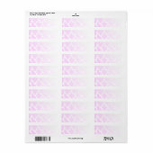 Bleek roze patroon. etiket (Full Sheet)