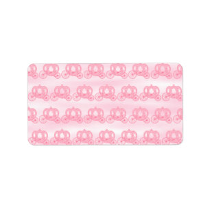 Bleek roze patroon van prinses Carriages Etiket